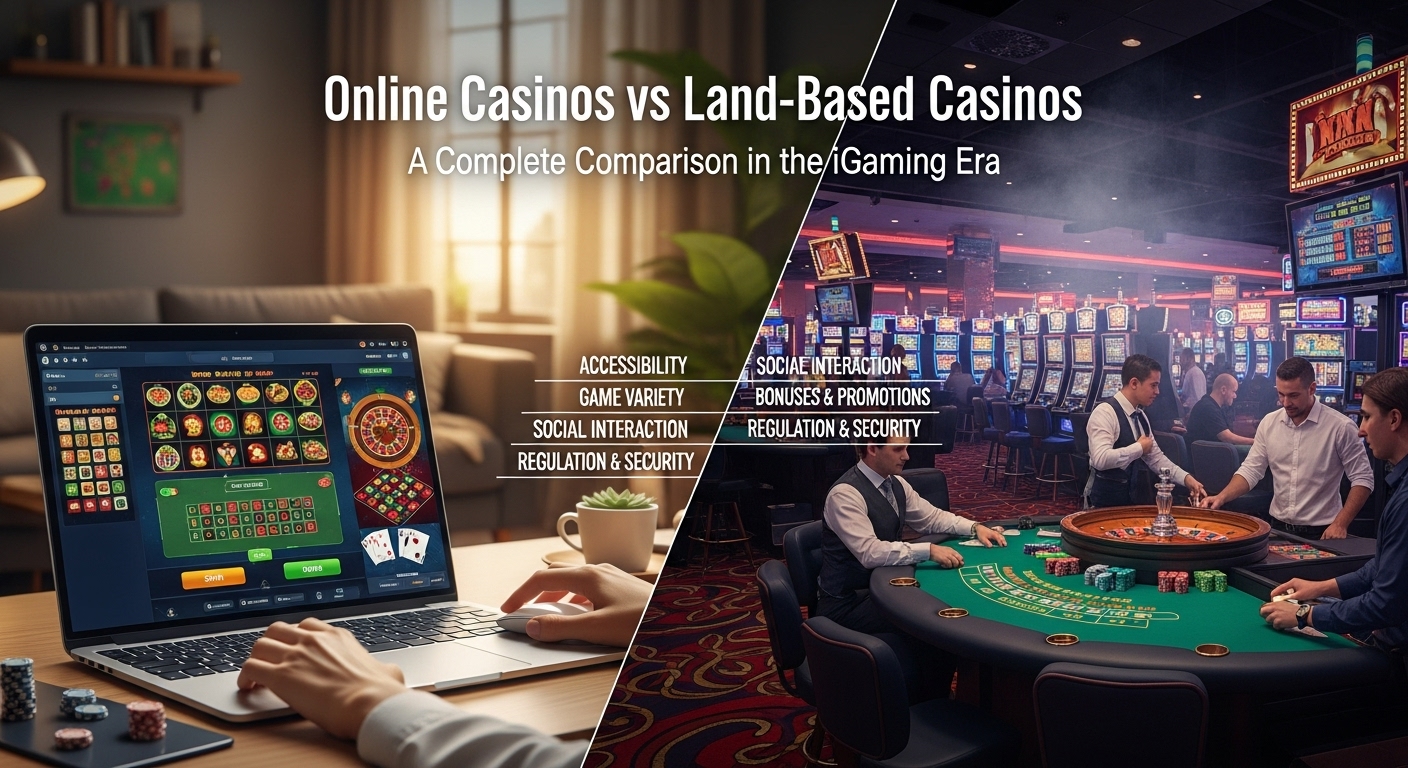 Online Casinos vs Land-Based Casinos: A Complete Comparison in the iGaming Era